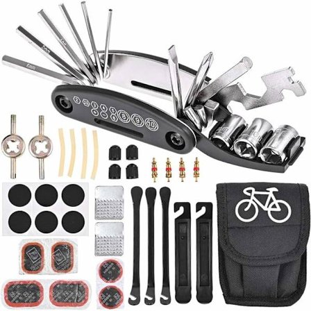 16-i-1 cykelreparationsverktyg multifunktionella hopfällbara cykelverktyg Porta