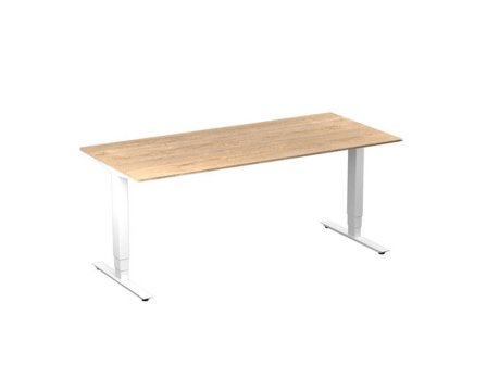 deNord Design Bord höj/sänk Pro 1800x800 ek/vit - Lyreco - Kontorsmöbler och inredning - Bord och hurtsar - Skrivbord - Höj/sänkbar