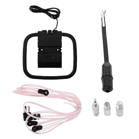 Fm-antenn för inomhusstereo, universell 75 ohm/300 ohm Fm Am-radioantennkit med antenn