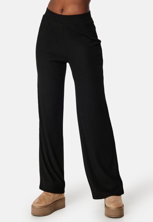 ONLY Emma Wide Pant Black Klær