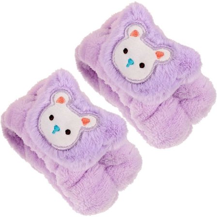 2 st Tvätt Armband Flanell Armband Absorberande Armband Bärbara Armband Handduksarmband för Ansiktstvätt