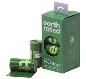 Earth Rated Miljøvenlige hundeposer, Lavendel, 120 stk