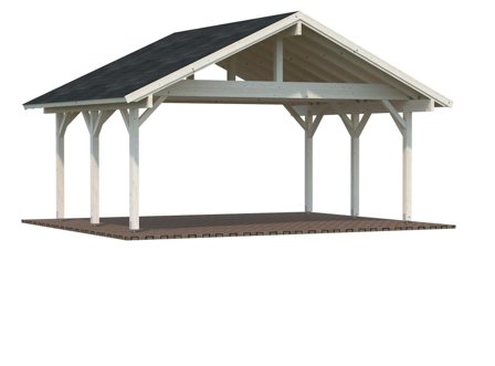 Palmako Robert Carport 28,3 m²/20,6 m², obehandlad, Stugor & förråd