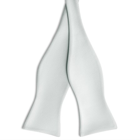 Silver-tone Self-Tie Grosgrain Bow Tie for Men - Self-tie bow ties
