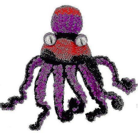 Ny 2022 Halloween Hat Blæksprutte Hat Sjov Hovedbeklædning Håndstrikket Blæksprutte Form (FMY)