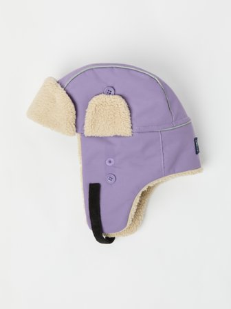 Polarn O. Pyret - Waterproof hat with pile lining - 44 - Childrenswear - purple