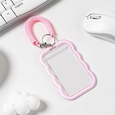 4 KPL Aalto Läpinäkyvä Korttikotelo Nauhalla Bussikortin Suojakansi, Ateriakortin Kansi, Opiskelijakortin Kansi