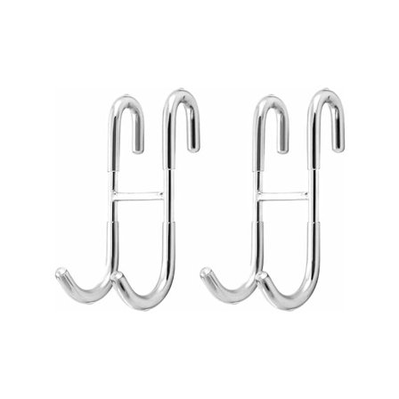 Brusehooks uden borede kroge til brusedør, til ophængning af håndklæder, glasbrusevæg, håndklædestang og bruseklud 2 stk.