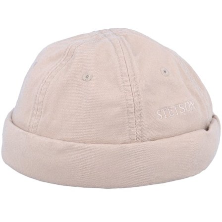 Stetson - Beige docker Mütze - Cotton Beige Docker @ Hatstore