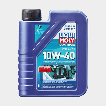 Semi-synthetic oil for 4-stroke inboard & outboard engines Liqui Moly Marine 4T Motor Oil 10W-40, for petrol & diesel engines, ACEA A3/B4/E7 & API CI-