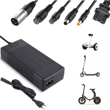 Elektrisk sparkesykkel lader 36V/42V 2A for sparkesykler, balansesykler, elektriske skateboards, enhjulssykler og elektriske sykler Hurtiglader 6-