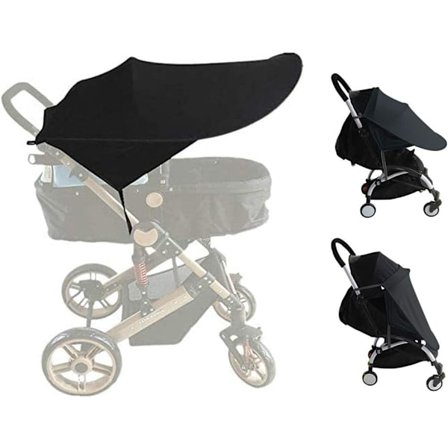 Universal Solskjerming for Barnevogn Anti-UV UPF50+ Kalesje Justerbar