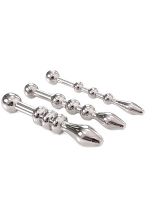 Kjøp Urethral Trainer Kit 3 Solid Beads Penisplugs - Dilatorpakke | God pris