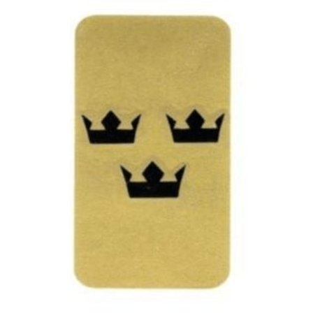 ( Dekal ) 2st Tre Kronor 7x4cm som skattemärke