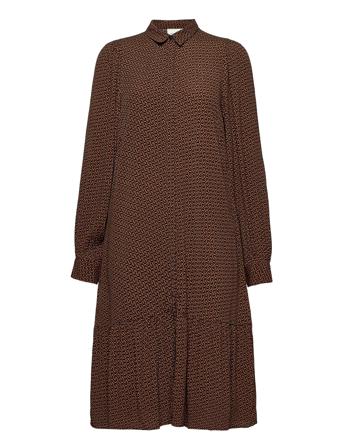 Elaygz Short Dress Ma20 Brown Gestuz