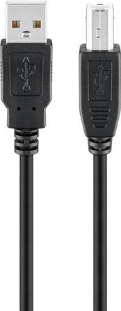 Goobay USB2.0 Hi-Speed Cable. Black. 1.8m Factory Sealed