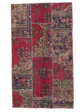 Vintage Small Patchwork Rug 107X183 Wool