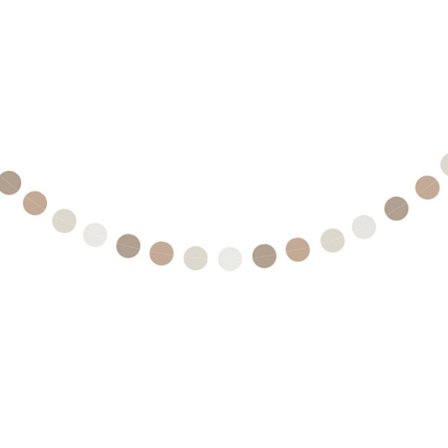 5 stk Papirguirlande Baggrund Circle Dot