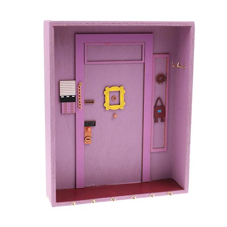 Vän Nyckelring Dörrkarm Lila Dörrhängare Vän Heminredning Rose red