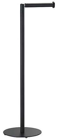 TIGER Toalettrullholder/Vippe 2i1 rund matt sort