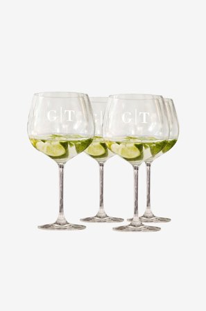Zelected by Houze - Gin&Tonic Glas Manhattan 4-pak - Transparent - Drinksglas & shotglas - Fra Homeroom