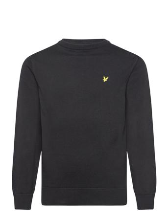 Cotton Crew Neck Jumper Tops Sweat-shirts & Hoodies Sweat-shirts Black Lyle & Scott