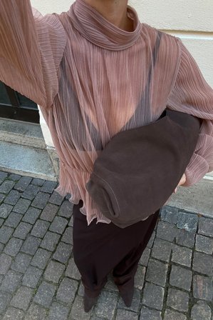 NA-KD Peplum Blouse - Bluser - Pink - XS (EU 32)