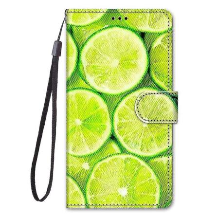 Xiaomi Mi 12 Pro 5g -puhelimen kuori, luova kuvio Tui magneettinen korttipidike lompakko - Sitruuna