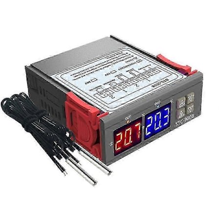 Digital Termostat Temperaturregulator STC-3008 Termometer Sensor Hygrometer 12V 24V 220V
