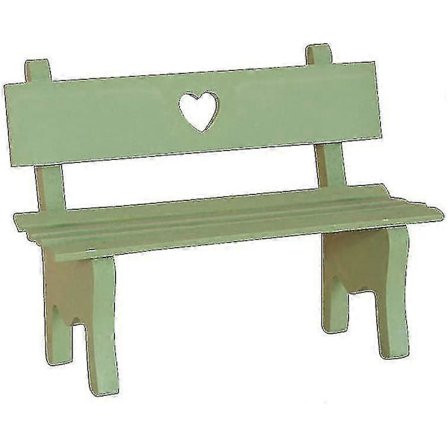 Mini Trebenk i Tre, Dekorativt Fotorekvisita