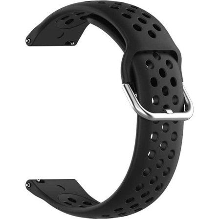 Go Go Gadget - Klockarmband - Smartwatch-armband - Hål - Silikon - Svart - Lämpligt för olika Garmin-smartklockor