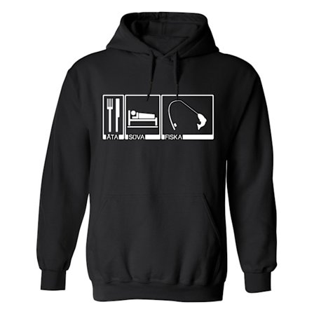 Äta Sova Fiska - Hoodie / Tröja - HERR