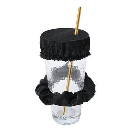 Drikkdeksel Scrunchie - Den gjenbrukbare drikke-spikingsforebyggende scrunchie som du så på Shark Tank for kvinner