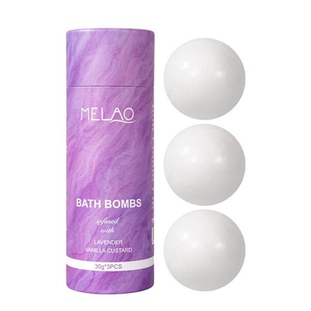 Badbomber, Rika på Eteriska Oljor Naturliga Handgjorda Bad&Spa Brusar Fantastiska Salter för att Återfukta Huden - 3 st