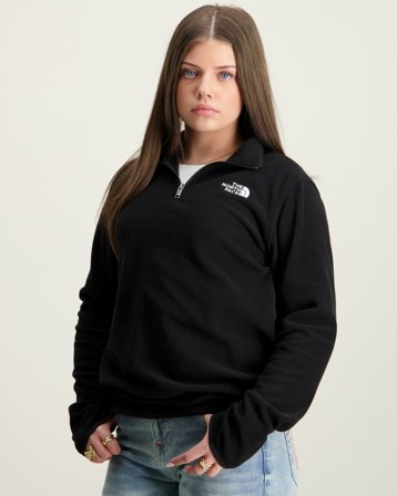 The North Face TEEN GLACIER QTR ZIP Svart Tröjor Tjej - Kids Brand Store