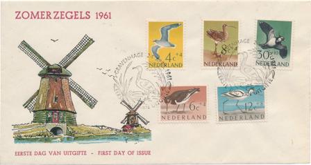 Holland 1961 - NVPH E47 - FDC - Uskrevet