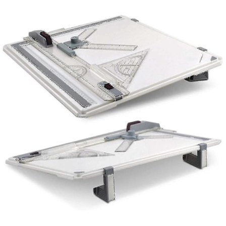 A3 Piirustuspöytäsetti, tekninen piirustuspöytä metrijärjestelmä 51*37 cm, monitoiminen piirustuspöytä