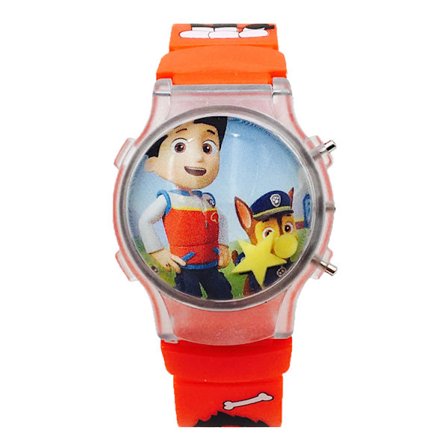 Paw Patrol digital LCD kvarts klokke for barn - rød, kul og rimelig
