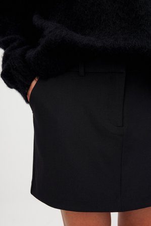 NA-KD Mini Belt Loop Detail Skirt - Business tøj - Sort - EU 34