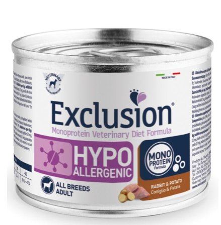 Exclusion Monoprotein Veterinary Diet Formula Hypoallergenic Cibo