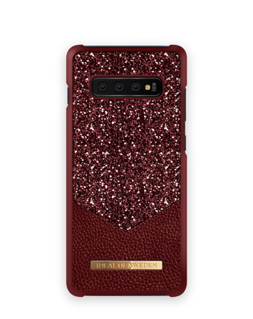 Female deksel, Glimmer Galaxy S10+ Ruby, iDeal of Sweden