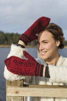 Beskrivning Damvantar mönsterstickade - Järbo