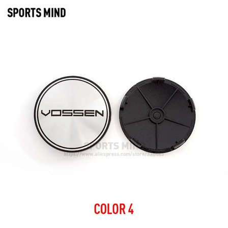4 STK./parti 10 FARVER 68MM VOSSEN Bilhjul Center Nav Kapsler Bil Emblem Badge Logo Hjul Center Kapsel mærkat bildekoration