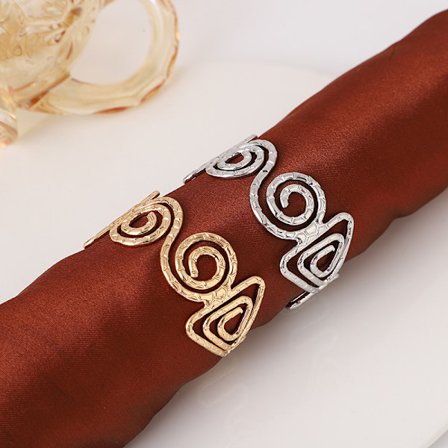 10 stk. hotel vestlige mad serviet med jern wire prægning