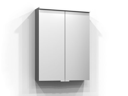 Svedbergs Bloc Spejlskab med LED-belysning Grå, Badeværelse