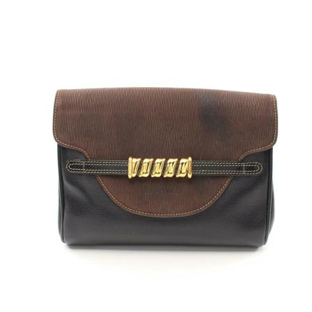 Loewe Pre-owned, Pre-owned Clutch Bruin, Dames, Maat:ONE Size