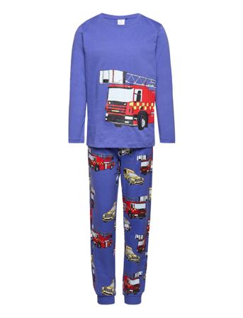 2 Pack Set Top Ls Trousers V Blue Lindex