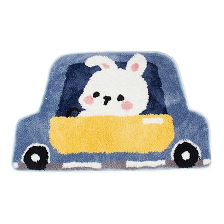 Sarjakuva-auto Kani Flocking Imukykyinen Matto Lattiamatto Kotitalous WC Kylpyhuone WC Matto Liukumaton Matto Jalkamatto