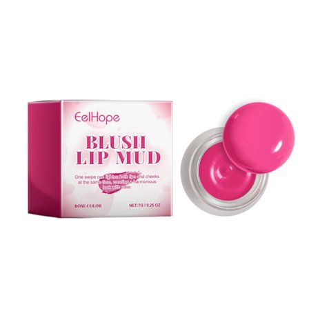 Eelhope Blush & Lip Gloss Cream, Letvægts Mat Blush & Lip Gloss Cream Multifunktionel Blush Stick