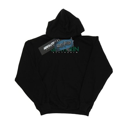Harry Potter Flickor Slytherin Text Hoodie 7-8 År Svart